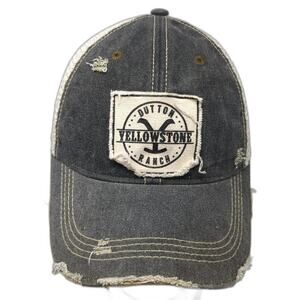 Headmost Trucker Hat Gray One Size Dutton Yellowstone Ranch Distressed Snapback